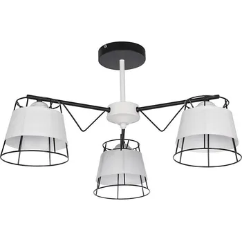 Lustr na tyči 3xE27/60W/230V bílá