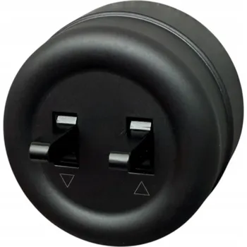 vypínač Nástěnný žaluziový vypínač černý plastový LOFTICA ART