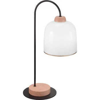 Lampička Kolarz A1352.71.Au - Stolní lampa NONNA 1xE27/60W/230V dub/bílá/zlatá