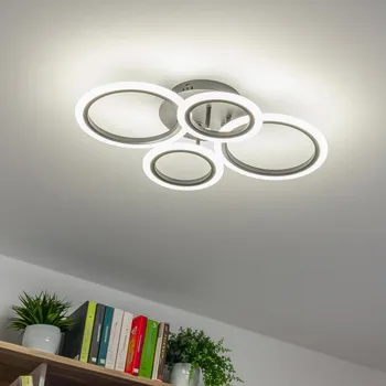 Brilagi -LED Stmívatelný přisazený lustr ORBITS LED/50W/230V 3000-6500K antr +DO