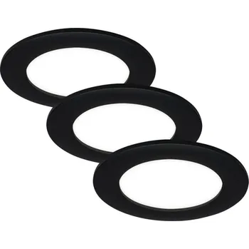 Koupelnové svítidlo Briloner - SADA 3x LED Koupelnové podhledové svítidlo LED/3W/230V IP23