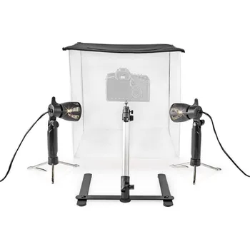 Bodové svítidlo Nedis SKT010WT - LED Přenosné fotostudio 2xGU10/5W/230V