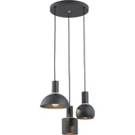 Argon 1472 - Lustr na lanku SINES 3xE27/15W/230V černá