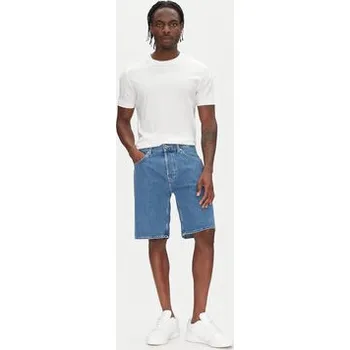 Pepe Jeans Džínové šortky PM801176 Modrá Loose Fit 34