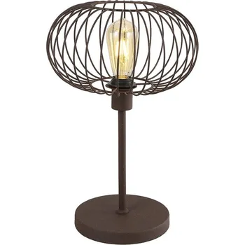 Lampička Klausen KL108018 - Stolní lampa WIRE 1xE27/15W/230V hnědá