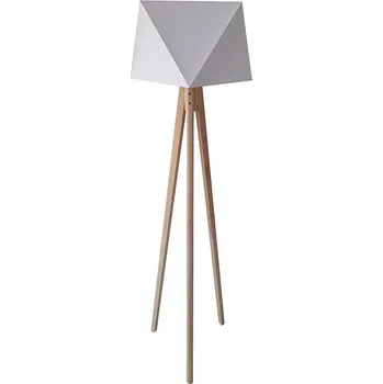 Lampička Stojací lampa BAKARO 1xE27/60W/230V borovice bílá