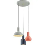 Argon 1479 - Lustr na lanku SINES 3xE27/15W/230V zelená/modrá/oranžová