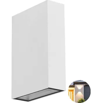 Venkovní osvětlení Nástěnné svítidlo V-TAC bílé s integrovaným LED zdrojem 0 W