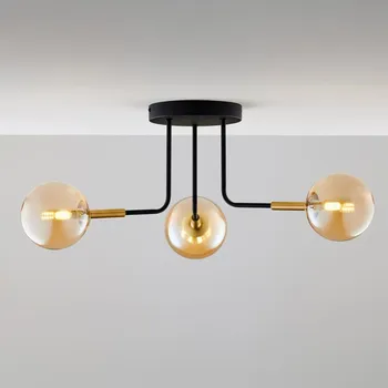 Jupiter 2037 - Lustr na tyči BURANO 3xG9/10W/230V černá/zlatá/béžová