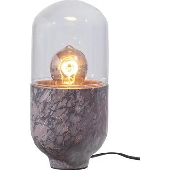Lampička Stolní lampa ASEL 1xE27/25W/230V mramor šedá/hnědá