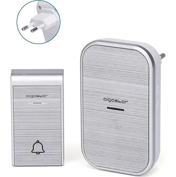 Aigostar - Bezdrátový zvonek do zásuvky 230V IP44 stříbrná