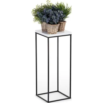Stojan na květiny Stojan na květiny BASICLOFT 80x24 černá/bílá