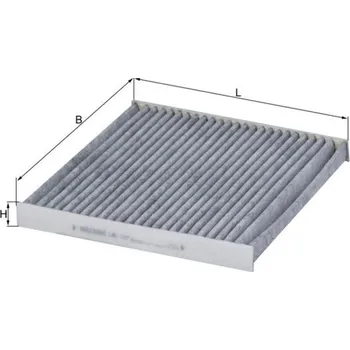 Ventilátor topení a klimatizace Filtr, vzduch v interiéru KNECHT LAK 107