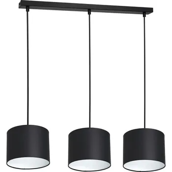 Lustr na lanku ARDEN 3xE27/60W/230V černá/bílá