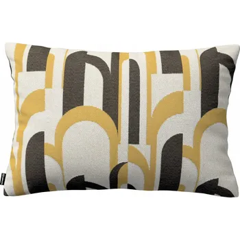Polštář Povlak na polštář 60x40 černo-žlutý