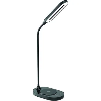 Lampička LED Stmívatelná dotyková lampa s bezdrátovým nabíjením OCTAVIA LED/7W/230V černá + záruka 3 roky
