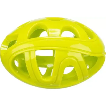 Hračka pro psa TRIXIE Honeycomb Rugby, prodyšný rygby míč, 11 cm, TPR, limetková