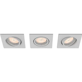 Philips 50193/87/PN - SADA 3x Podhledové svítidlo ENNEPER 1xGU10/5,5W/230V