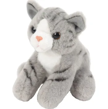 plyšák Plyšová hračka Beppe Sedící kočka šedá 13 cm