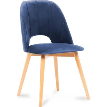 Jídelní židle Jídelní židle TINO 86x48 cm tmavě modrá/světlý dub
