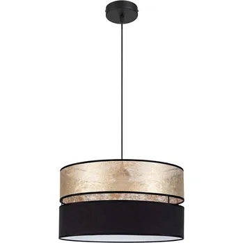 Lustr na lanku LIMA 1xE27/60W/230V zlatá/černá