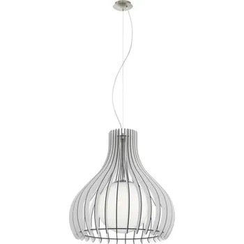Eglo 61715 - Lustr na lanku TINDORI 1xE27/60W/230V pr. 50 cm bílá