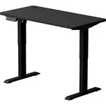 Výškově nastavitelný psací stůl LEVANO 120x60 cm černá