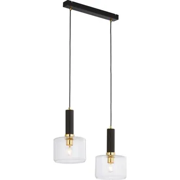 Jupiter 1847 - VA2 - Lustr na lanku VANES 2xE27/60W/230V mosaz/černá