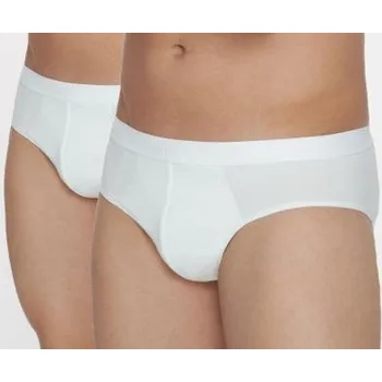 Pánské spodní prádlo Pánské slipy Lisca 32034 Hermes 2 KUSY bílé bílá 2XL