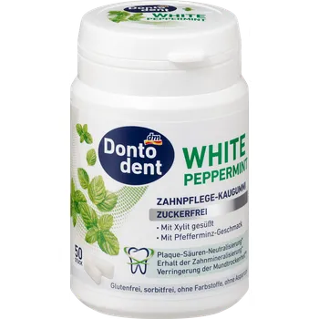 Žvýkačka Dontodent žvýkačky Peppermint s mátovou příchutí