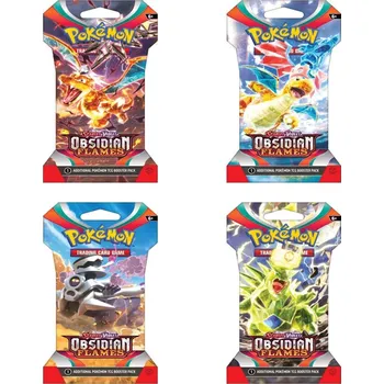 Sběratelská karetní hra Pokémon Scarlet & Violet TCG SV03 Obsidian Flames 1 Blister Booster mix motivů