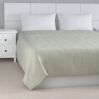 Přehoz na lůžko Přehoz Dekoria polyester 170 cm x 2 cm šedý