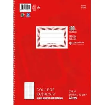 Kroužkový blok Format-X A4, čtverečkovaný - perforovaný, 80 listů