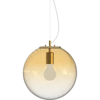 Ideal Lux - Lustr na lanku MAPA 1xE27/42W/230V pr. 30 cm zlatá/kouřová