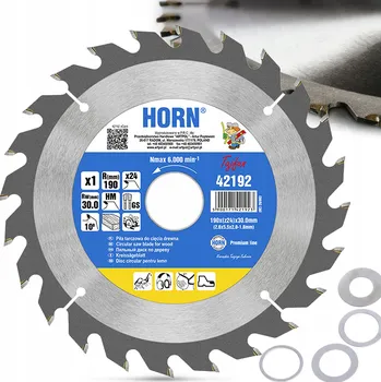 Pilový kotouč VIDIOVÝ KOTOUČ PILOVÝ KOTOUČ S KARBIDEM PRO DŘEVO 190 mm x 30 mm x 24Z