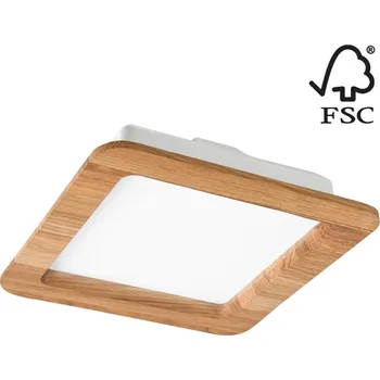 LED Podhledové svítidlo WOODY SPOT LED/17W/230V 3000K dub 18,5x18,5 cm