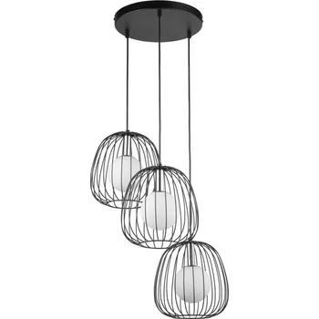 Lustr na lanku BELL 3xG9/12W/230V černá/lesklý chrom