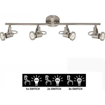 Bodové svítidlo Briloner 2712-042 - LED Stmívatelné bodové svítidlo SEMPLICE 4xGU10/5W/230V