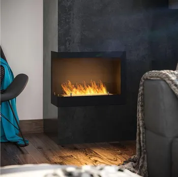 Biokrb InFire InFire - Rohový BIO krb 45x60 cm 3kW černá + záruka 3 roky