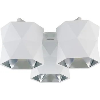 Přisazený lustr SIRO 3xE27/15W/230V bílá/stříbrná