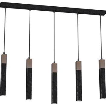 Lustr na lanku SOLO 5xGU10/MR11/40W/230V černá