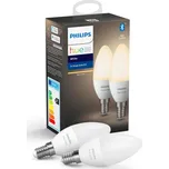 SADA 2x LED Stmívatelná žárovka Philips Hue WHITE E14/5,5W/230V 2700K