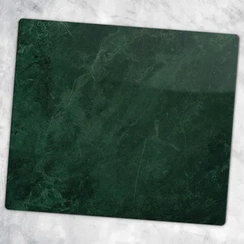 Obraz Tvrzené multifunkční dekorativní skleněné prkénko Smaragdový mramor 60x52