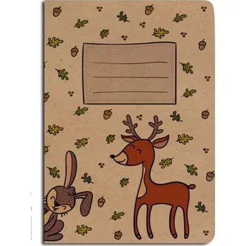 Sešit Baloušek Tisk Kraftový sešit A5, linkovaný, srnec