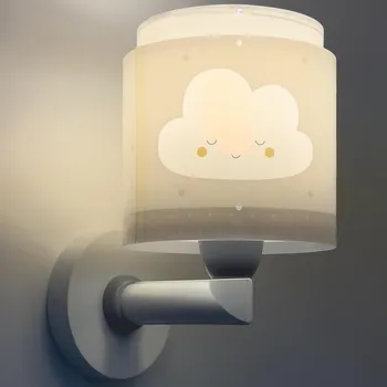 Dětské svítidlo Dalber 76019E - Dětské nástěnné svítidlo BABY DREAMS 1xE27/15W/230V šedá