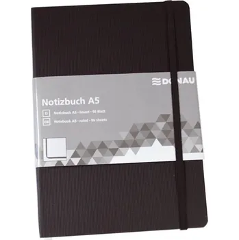 Zápisník Karton PP Zápisník DONAU, A5, linkovaný, černý