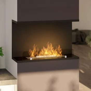 Biokrb InFire InFire - Vestavěný BIO krb 80x45 cm 3kW černá + záruka 3 roky