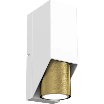 Nástěnné svítidlo Nástěnné svítidlo WALL 1xGU10/8W/230V bílá/mosaz