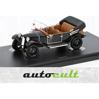 autíčko Tatra 12 convertible open černá - AUTOCULT 1:43