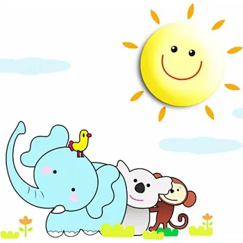 Dětské svítidlo LED Dětské nástěnné svítidlo LED/1W/3xAAA sluníčko